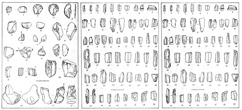 Кремневые изделия стоянок Таш-Хабах