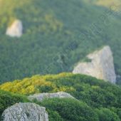 Скалы с Гяур-Кая - Вид на скалы хребта Гяур-Кая. Снято с эффектом тилт-шифт NIK4024