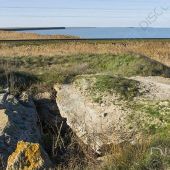 ДОТ и насыпь железной дороги - ДОТ и насыпь железной дороги через Сиваш у пролива Чонгар и стеллы "Крым" dsc_7968