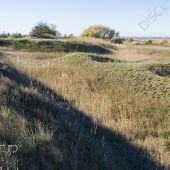 Укрепление у Чонгарского моста - Укрепление у Чонгарского моста. Виден ров, валы, бастион. Ямы на переднем плане - предположительно, позиции под орудия. dsc_7885