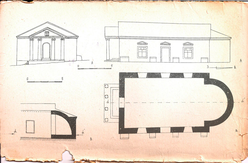 Планы храма Константина и Елены в селе Флотское (Карань). Работы А. Иванова